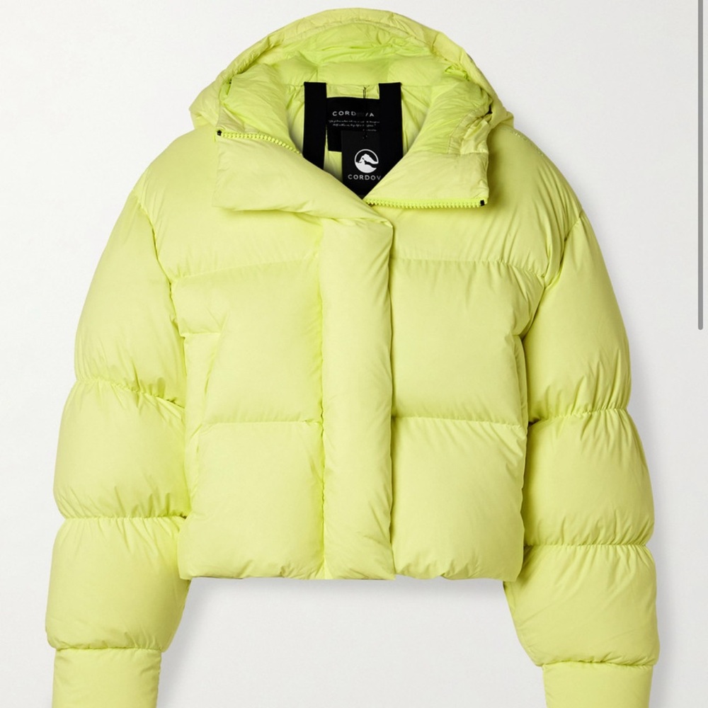 Aomori hooded quilted down ski jacket